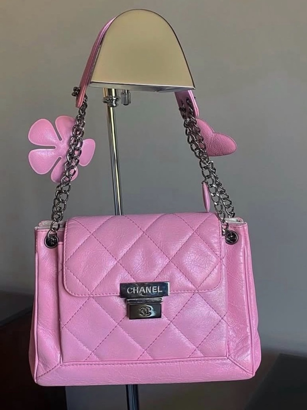 Chanel Pink Lucky Charm Accordion Bag